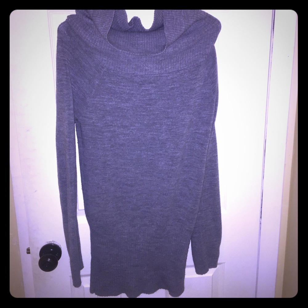 Cowl neck sweater tunic